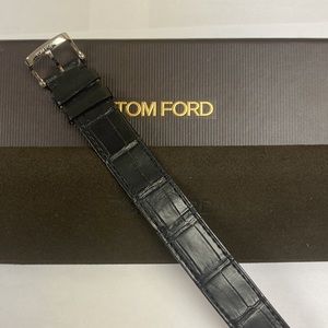 Tom Ford Alligator Watch Strap - Noir l